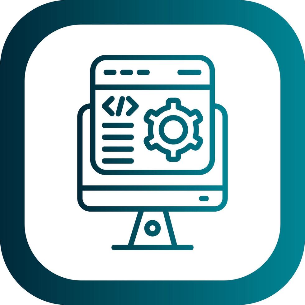 conception d'icône vectorielle de développeur de logiciel vecteur
