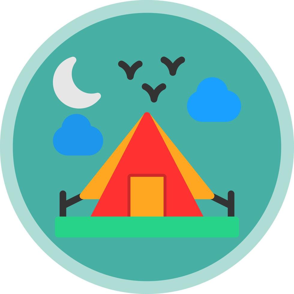 conception d'icône de vecteur de camping