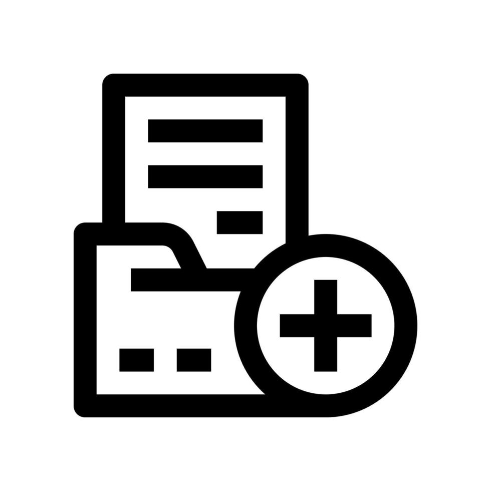 médical dossier icône pour votre site Internet, mobile, présentation, et logo conception. vecteur
