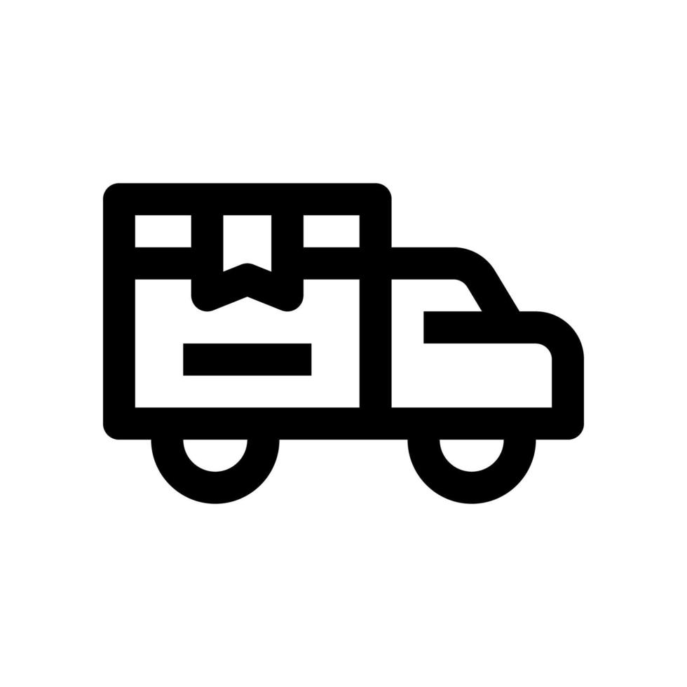 icône de camion de livraison pour votre site Web, mobile, présentation et conception de logo. vecteur