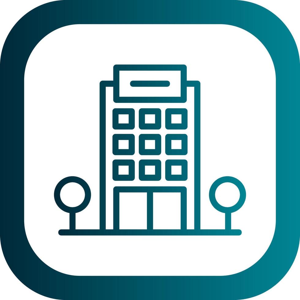 conception d'icône de vecteur d'immeuble de bureaux