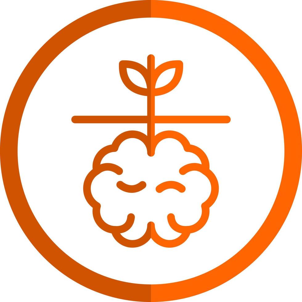 conception d'icône vectorielle de croissance mentale vecteur