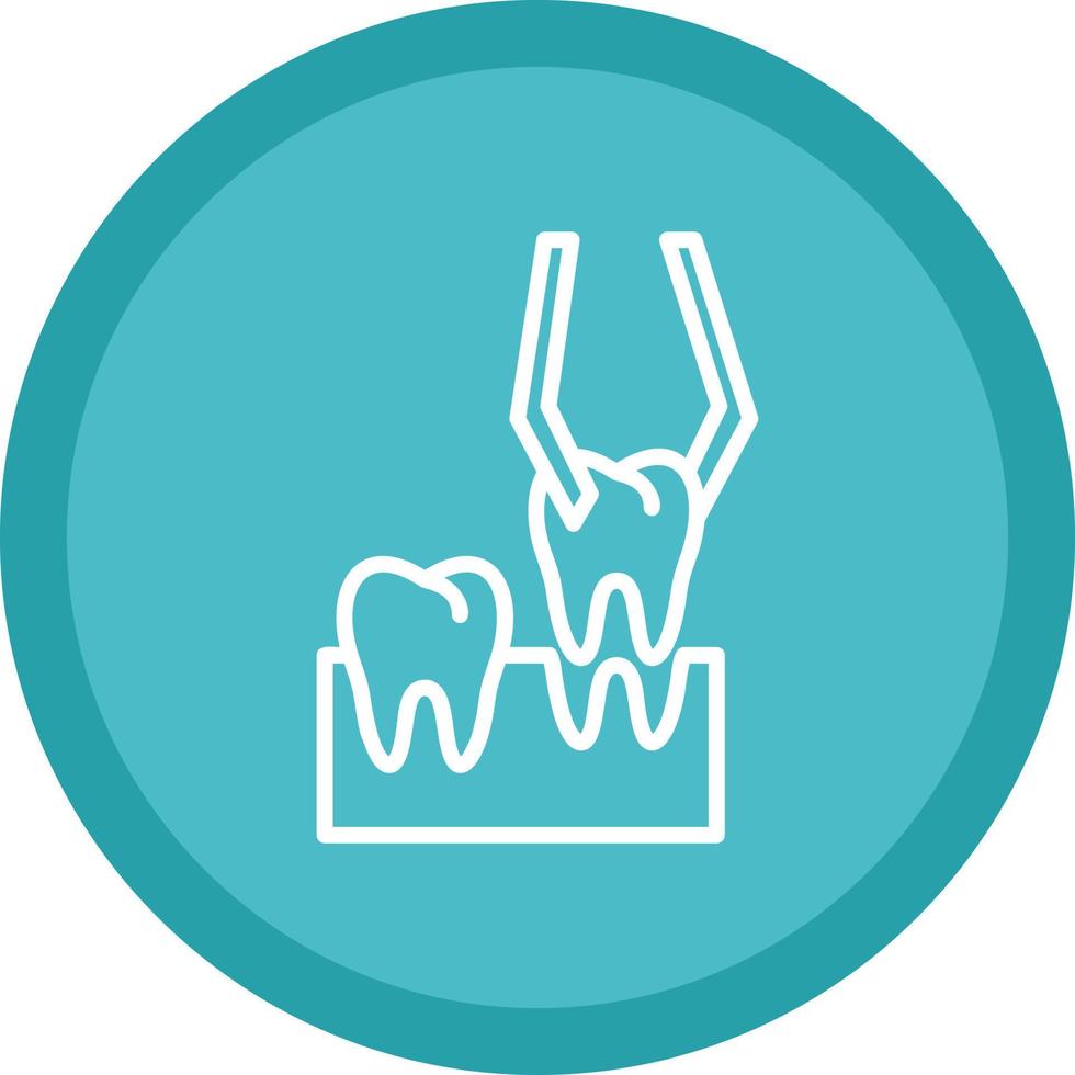 conception d'icône de vecteur d'extraction de dents