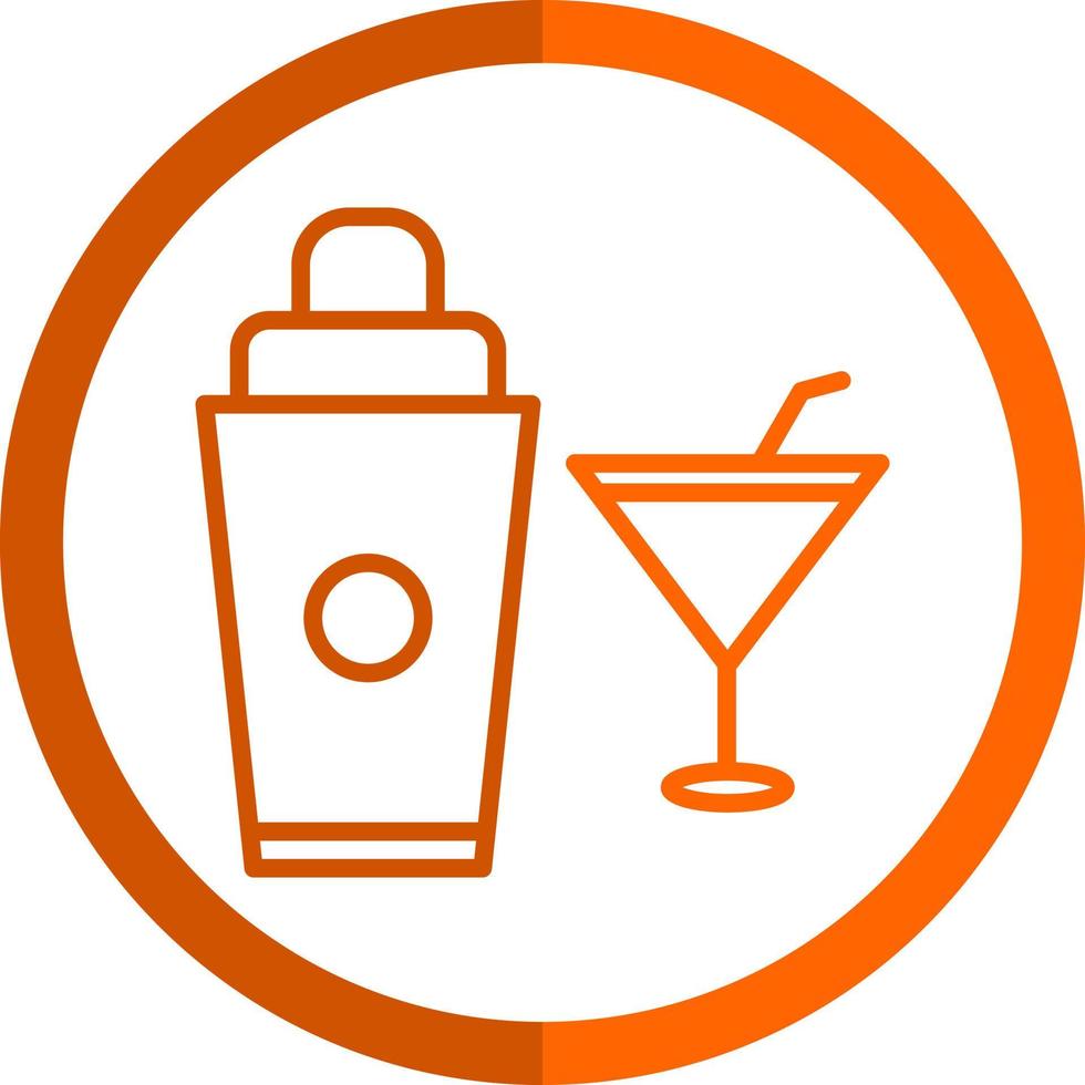 conception d'icône vecteur shaker cocktail