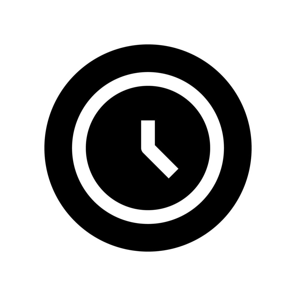 icône d'horloge pour votre site Web, mobile, présentation et conception de logo. vecteur