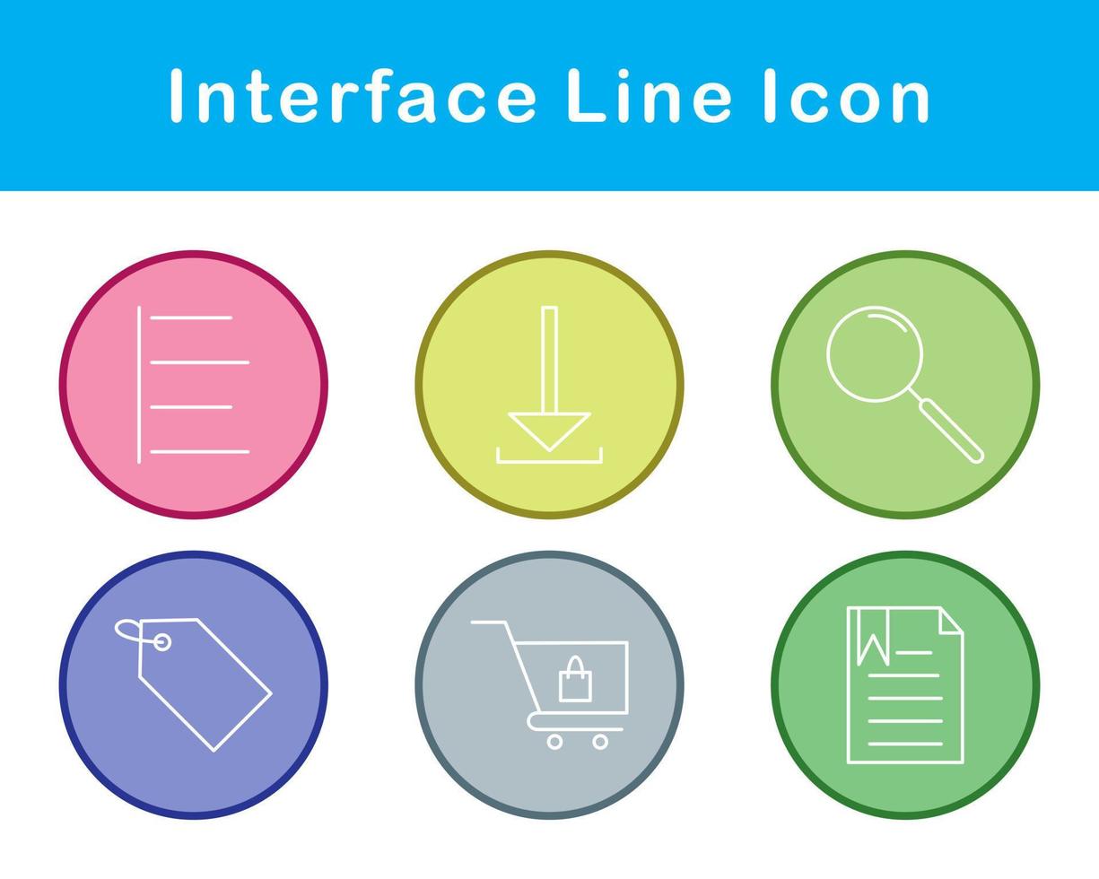 interface vecteur icône ensemble