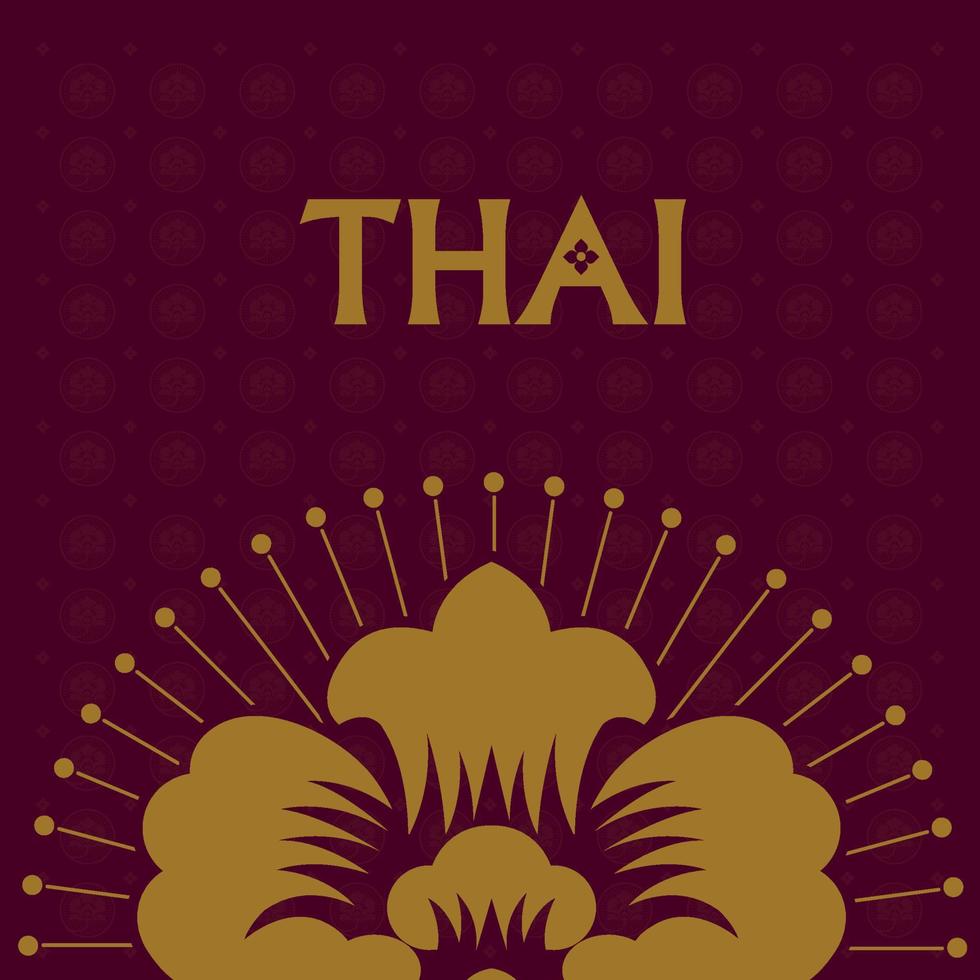 thaïlandais les arts élément pour thaïlandais graphique conception vecteur illustration.