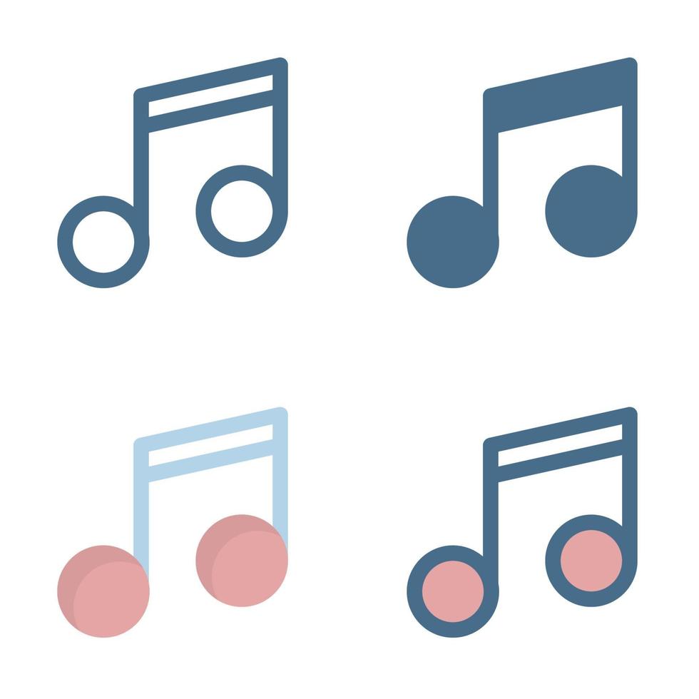 icône de la musique en isolé sur fond blanc. pour la conception de votre site Web, logo, application, interface utilisateur. illustration graphique vectorielle et trait modifiable. eps 10. vecteur