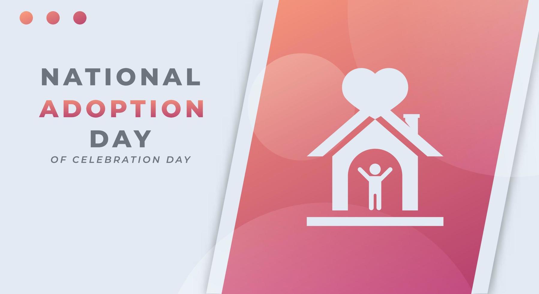 content nationale adoption journée fête vecteur conception illustration pour arrière-plan, affiche, bannière, publicité, salutation carte