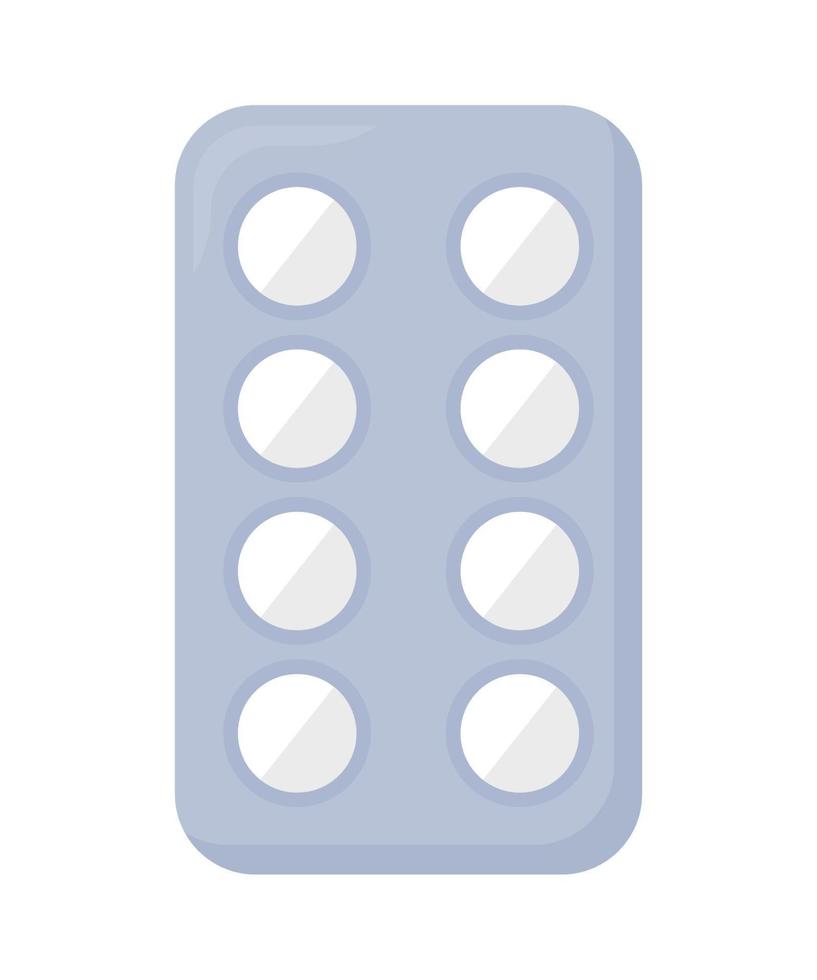 blanc pilule tablette vecteur