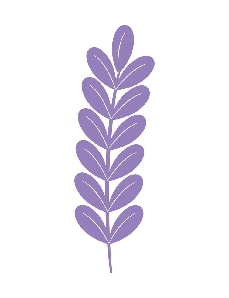 illustration de feuilles violettes vecteur