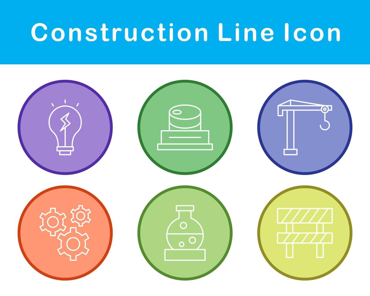 jeu d'icônes vectorielles de construction vecteur