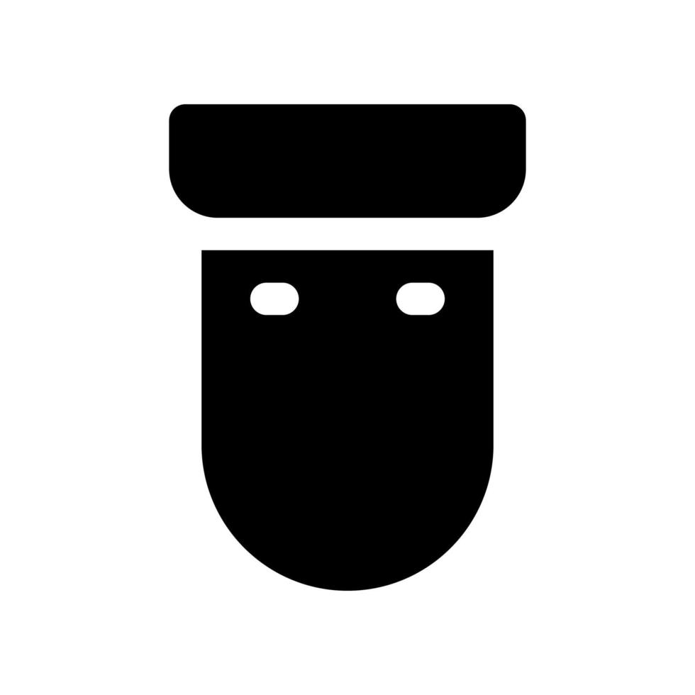 visage bouclier icône pour votre site Internet conception, logo, application, ui. vecteur