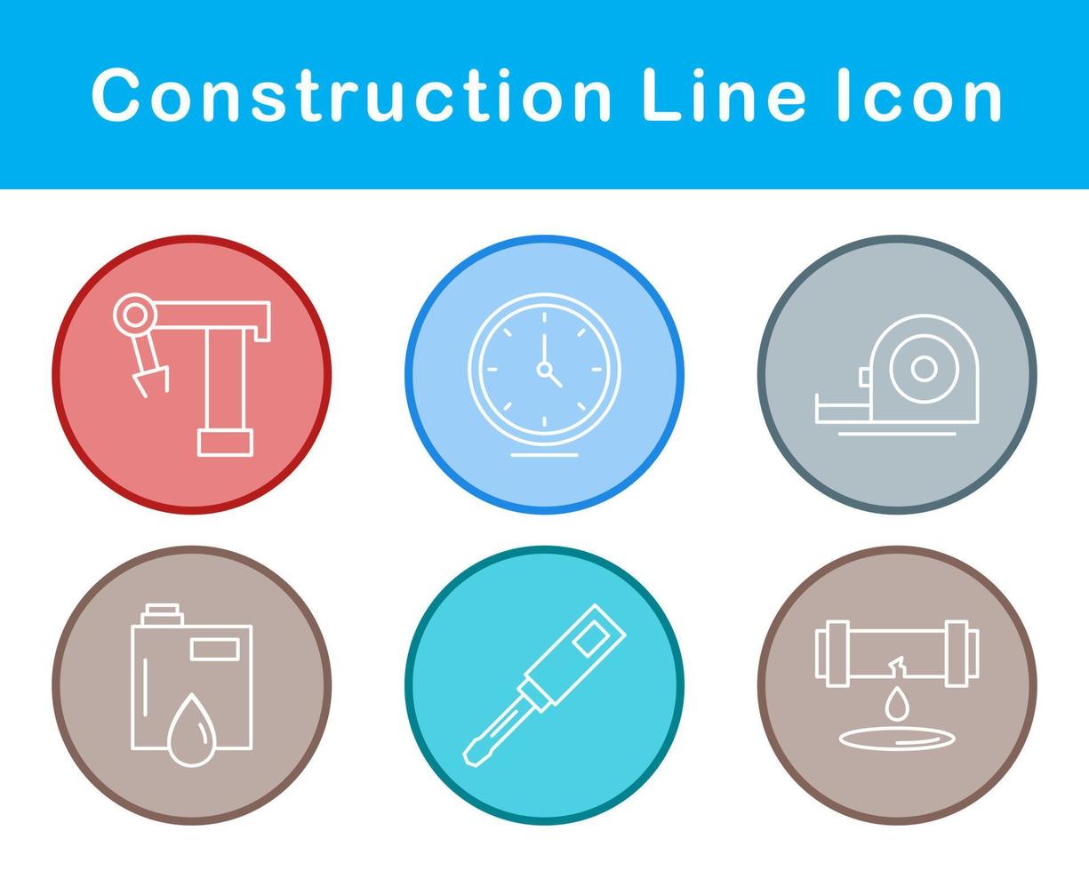 jeu d'icônes vectorielles de construction vecteur