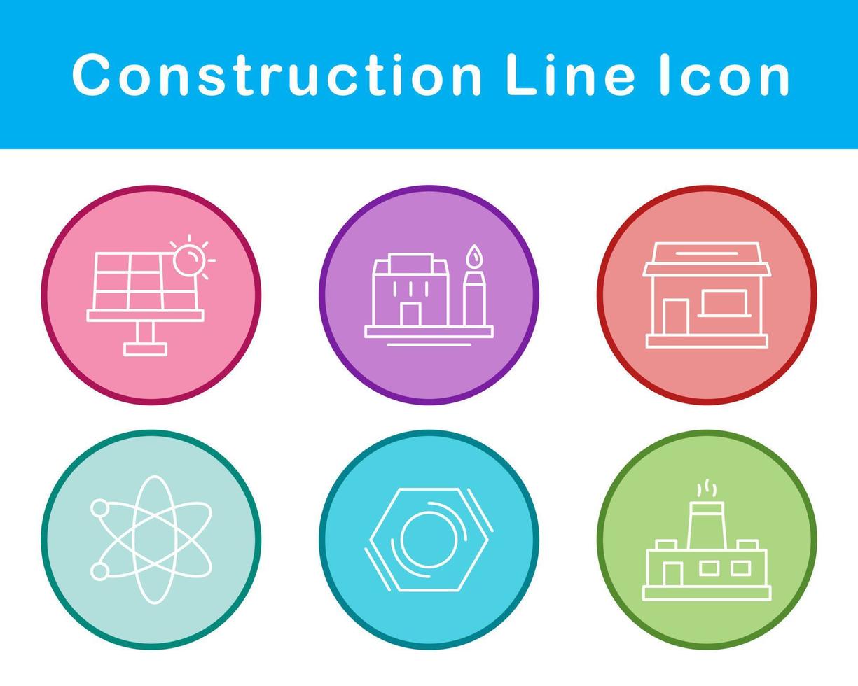 jeu d'icônes vectorielles de construction vecteur