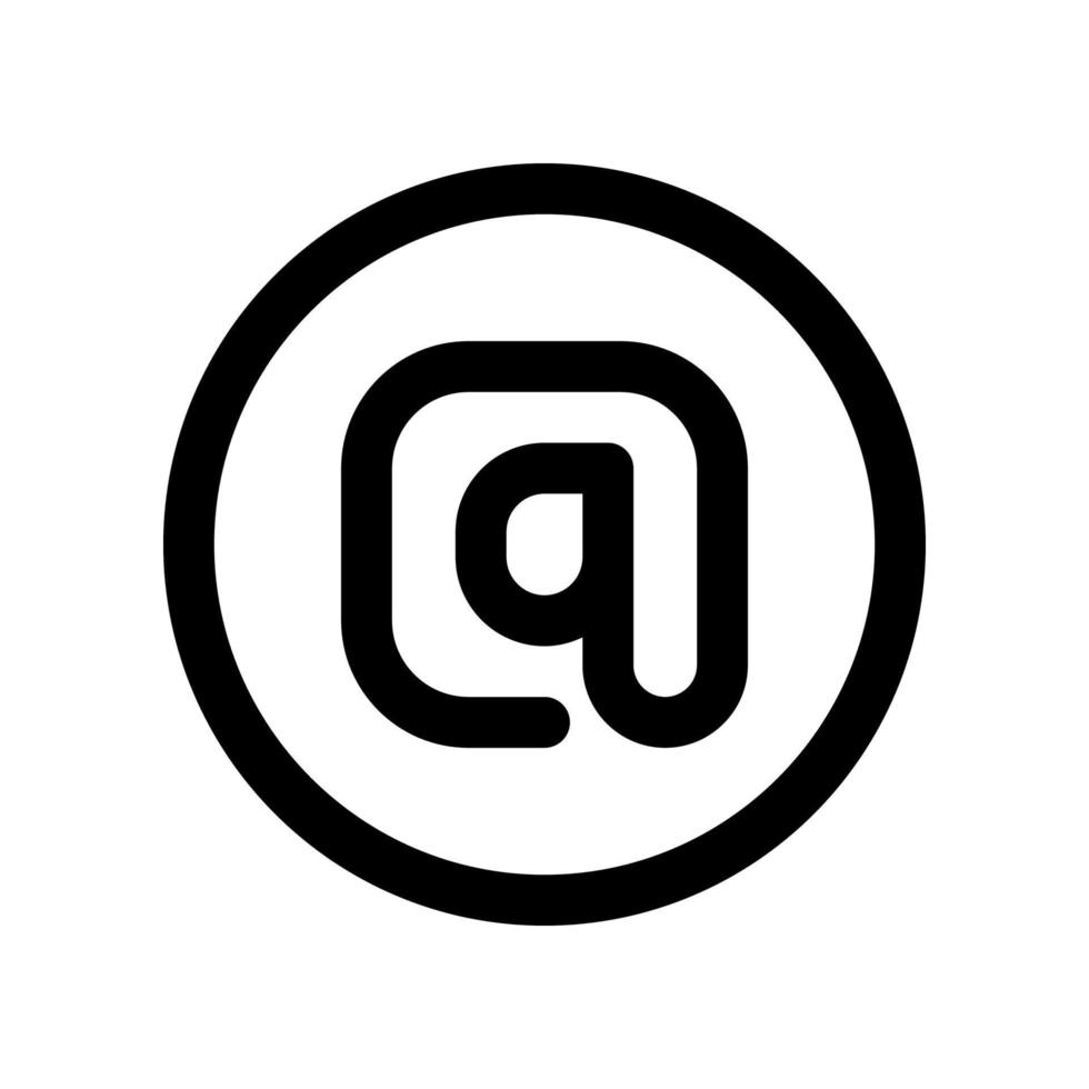 arroba icône pour votre site Internet conception, logo, application, ui. vecteur