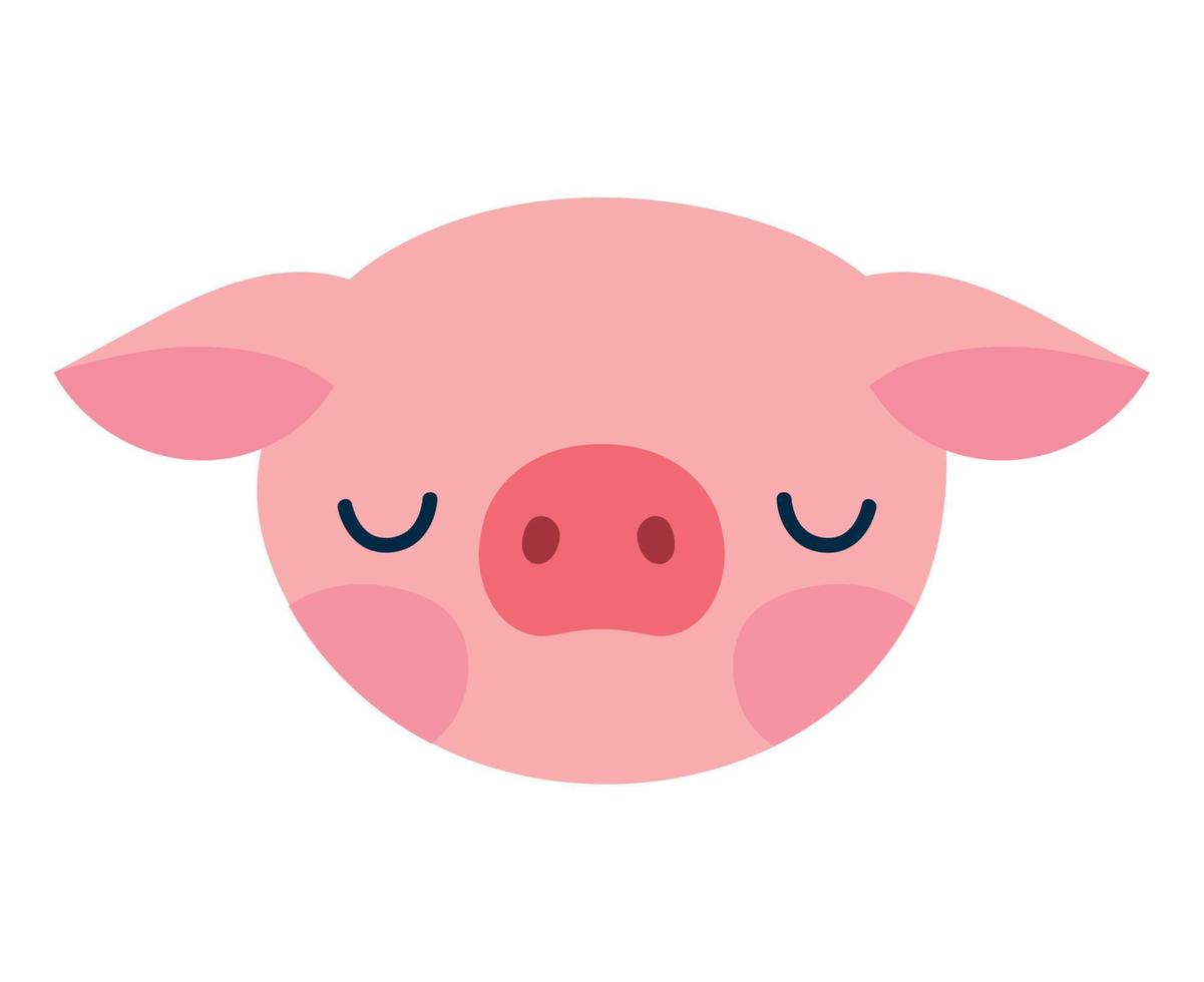 somnolent porc deisgn vecteur