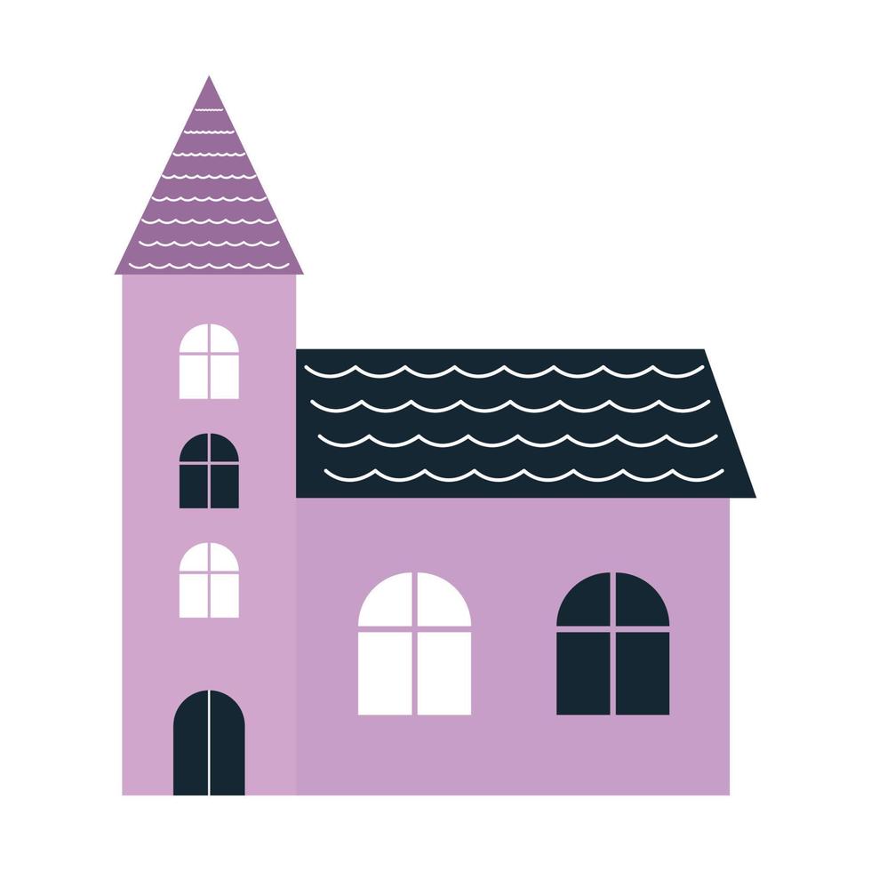 violet église illustration vecteur