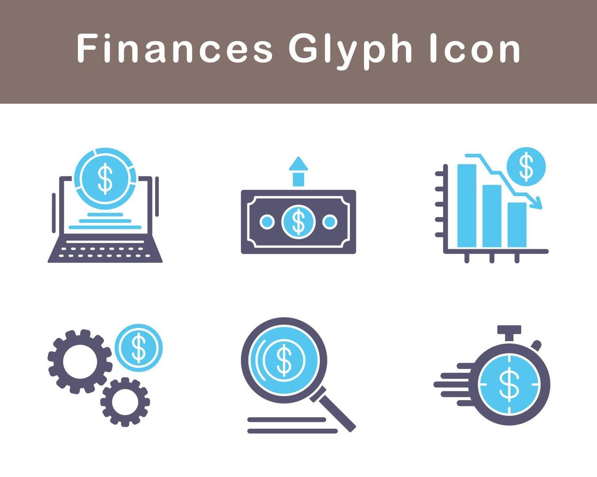 finances vecteur icône ensemble