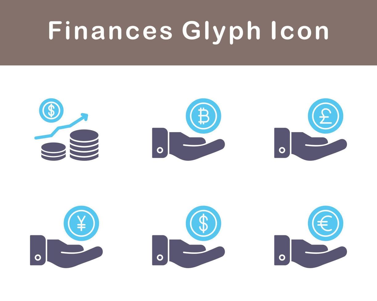 finances vecteur icône ensemble