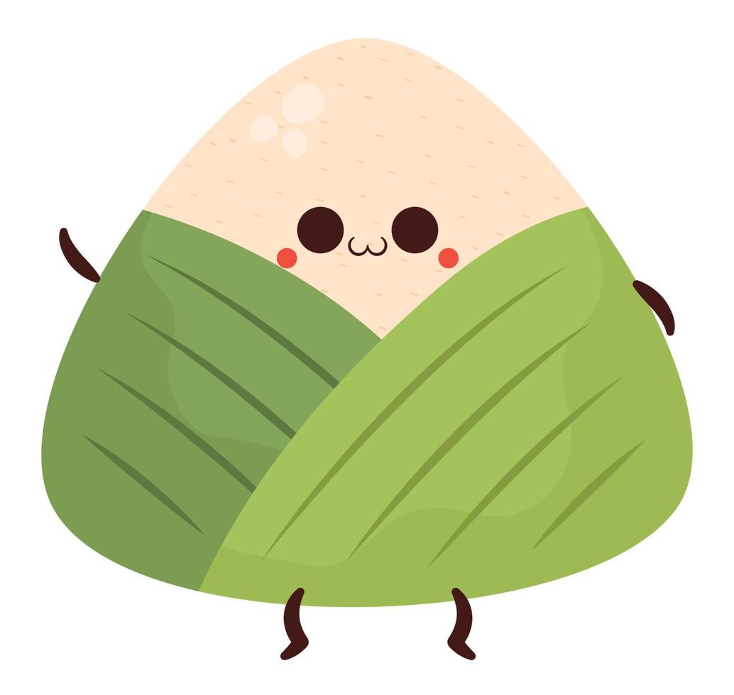 mignonne zongzi illustration vecteur