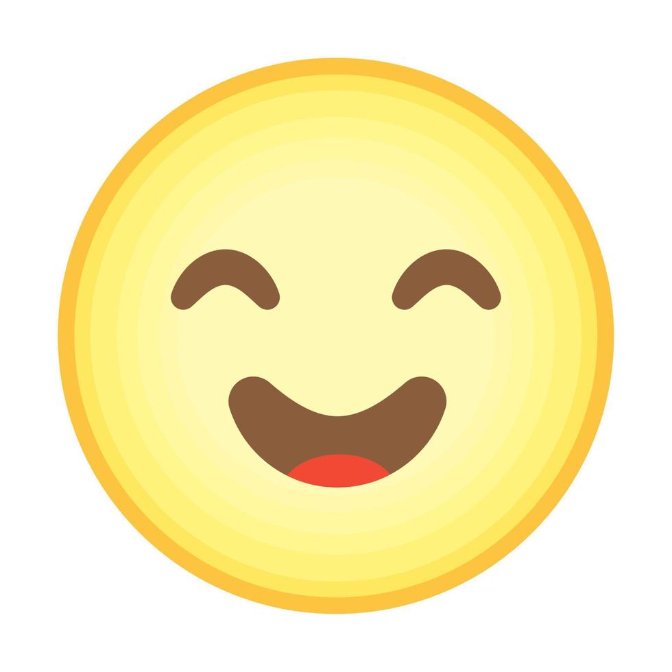 Jaune heureux emoji vecteur
