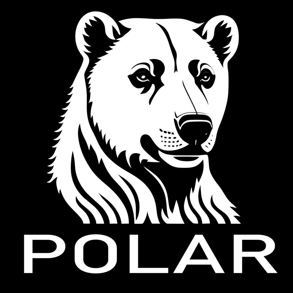 une logo de polaire ours vecteur