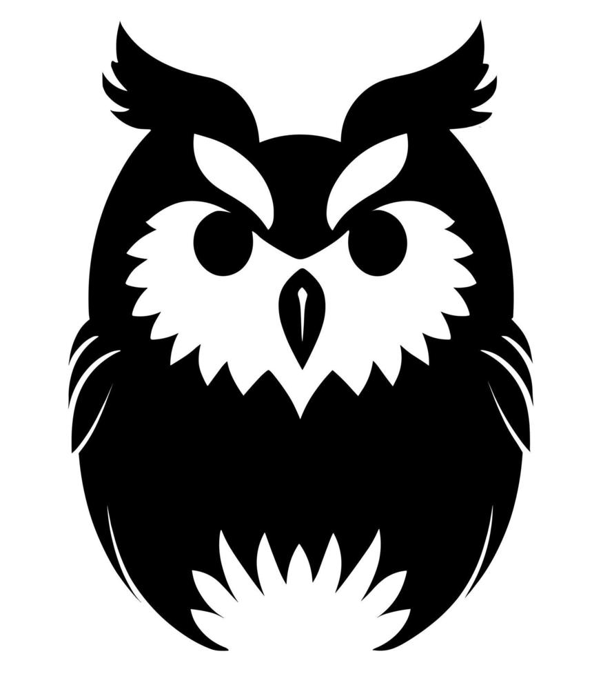 dinamique Facile logo conception de hibou œil vecteur