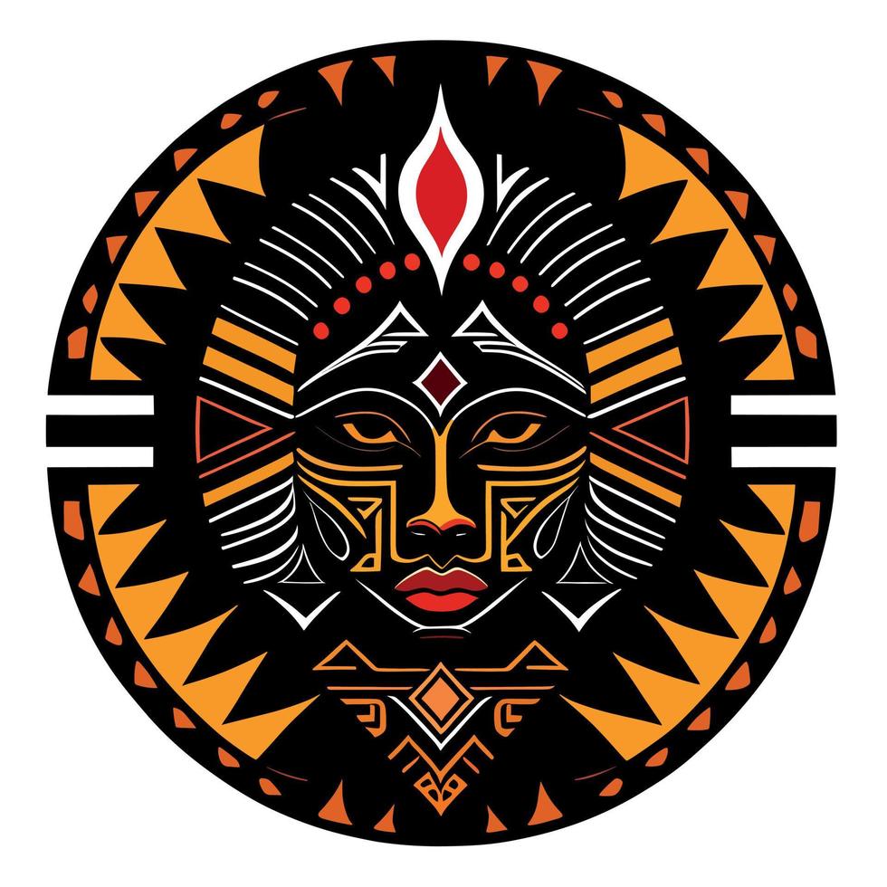 tribal totem logo vecteur