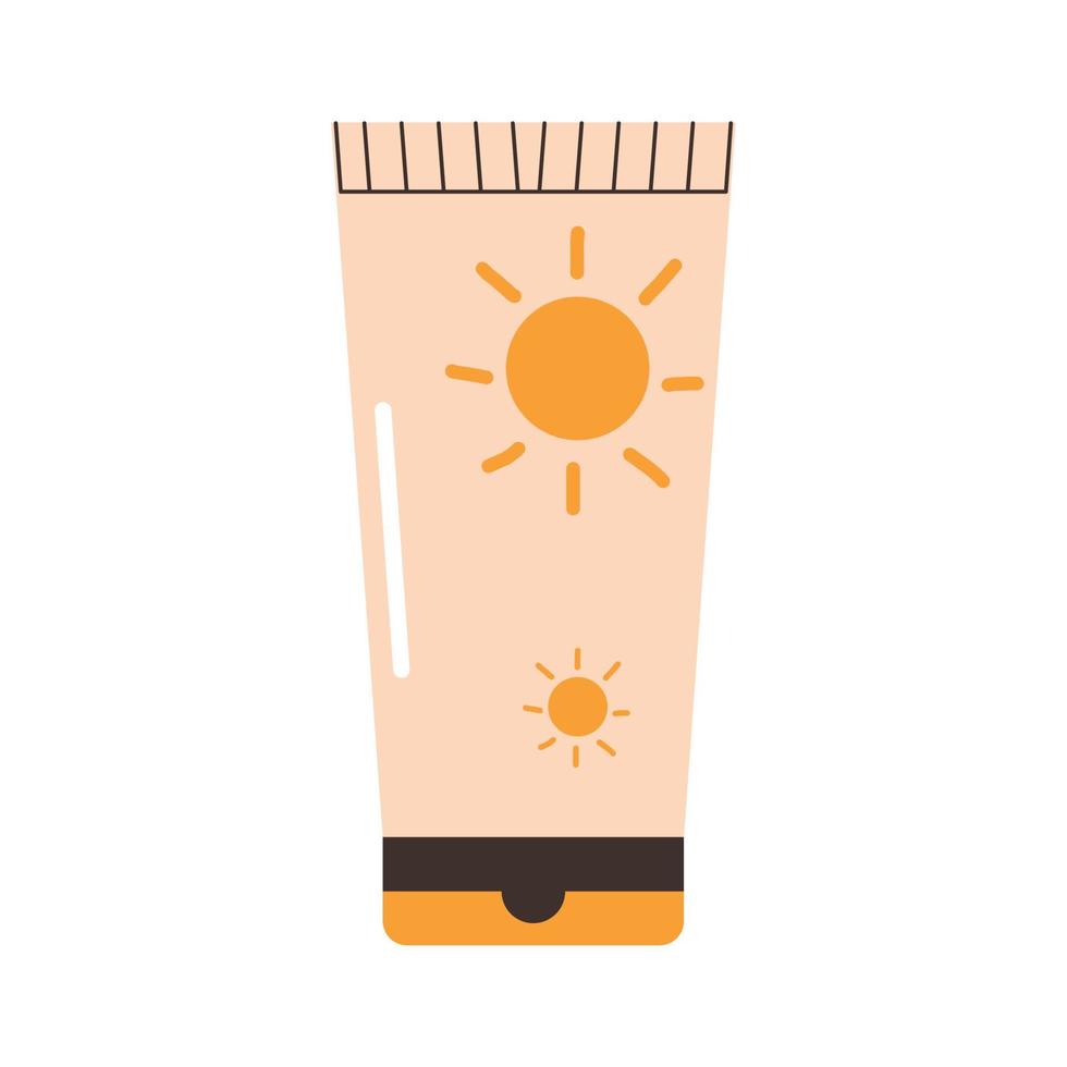 crème solaire tube conception vecteur