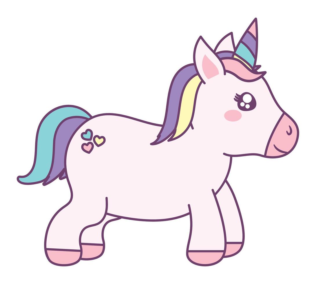 adorable Licorne illustration vecteur