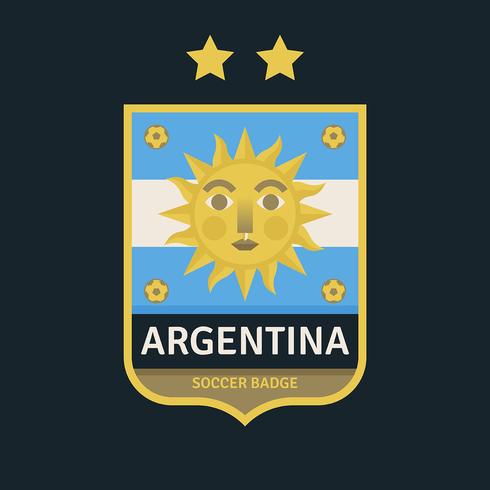 Insignes de football Coupe du monde de l'Argentine vecteur