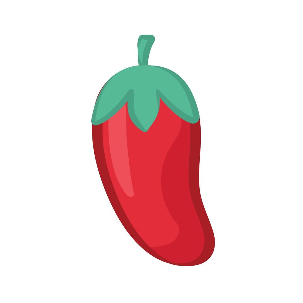 rouge le Chili poivre conception vecteur