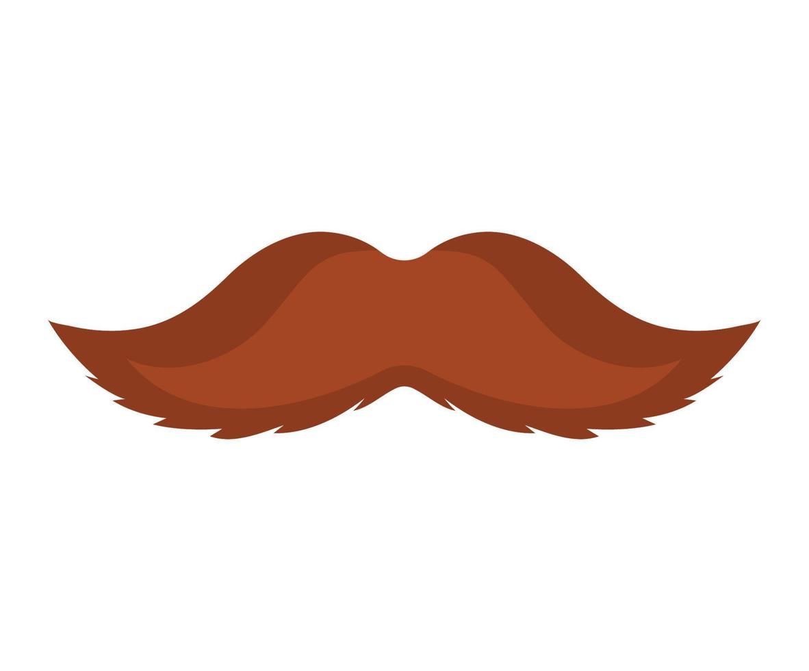 marron moustache conception vecteur