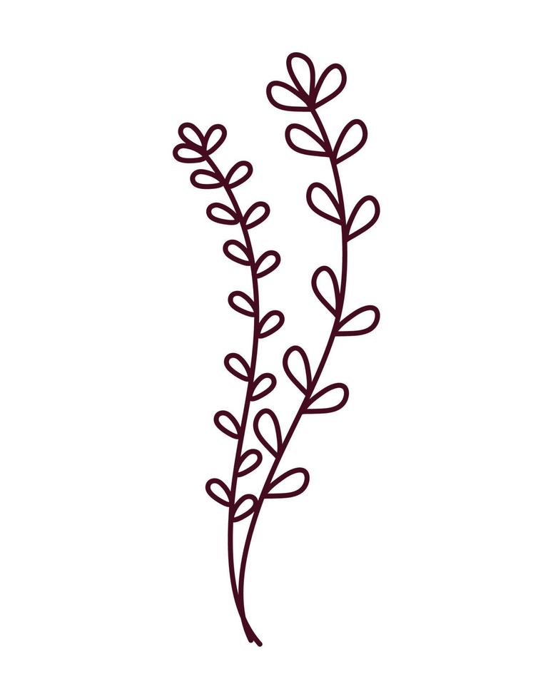 branches minimaliste tatouage vecteur