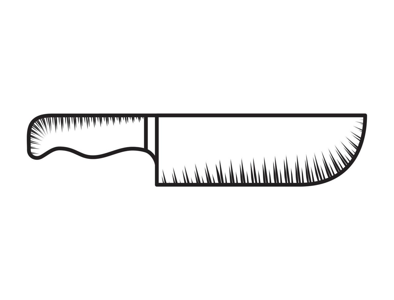 conception d'icône de couteau vecteur