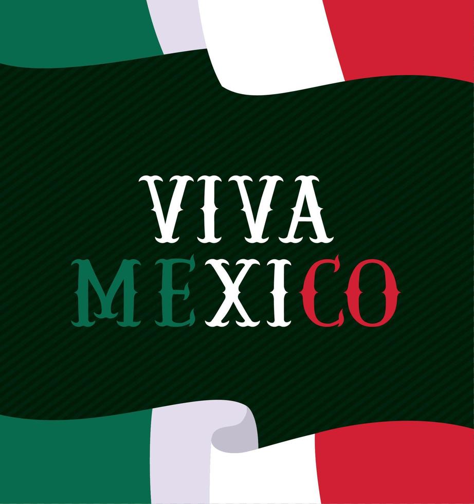 carte de viva mexique vecteur