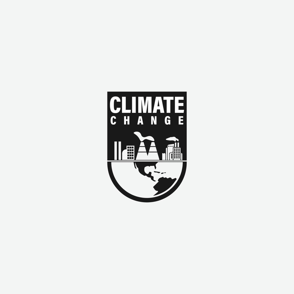 climat changement logo vecteur