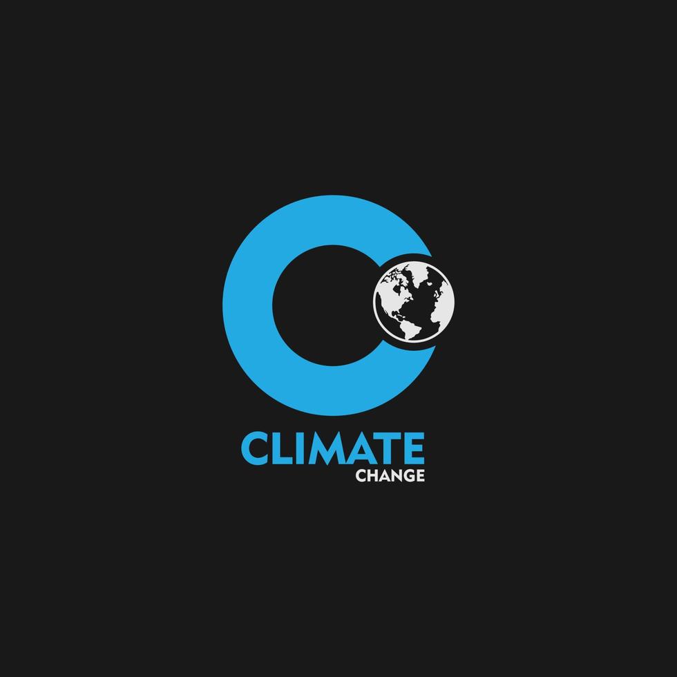 climat changement logo vecteur