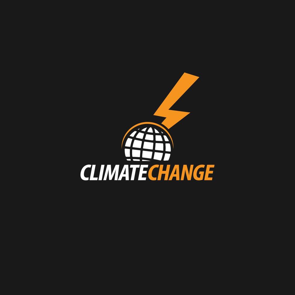 climat changement logo vecteur