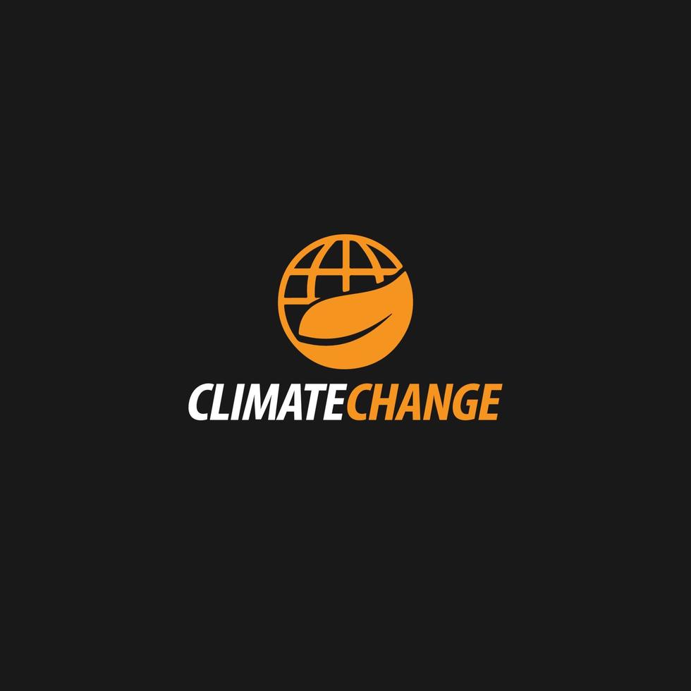 climat changement logo vecteur