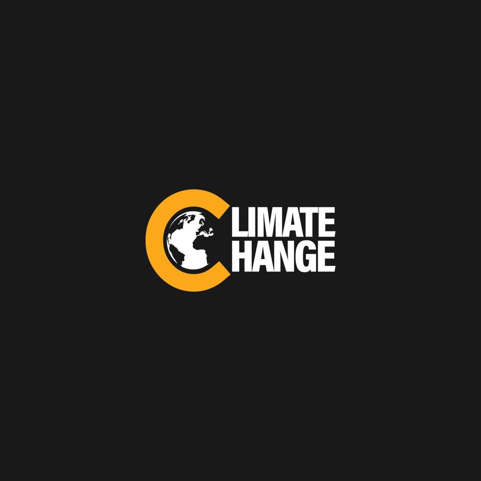 climat changement logo vecteur