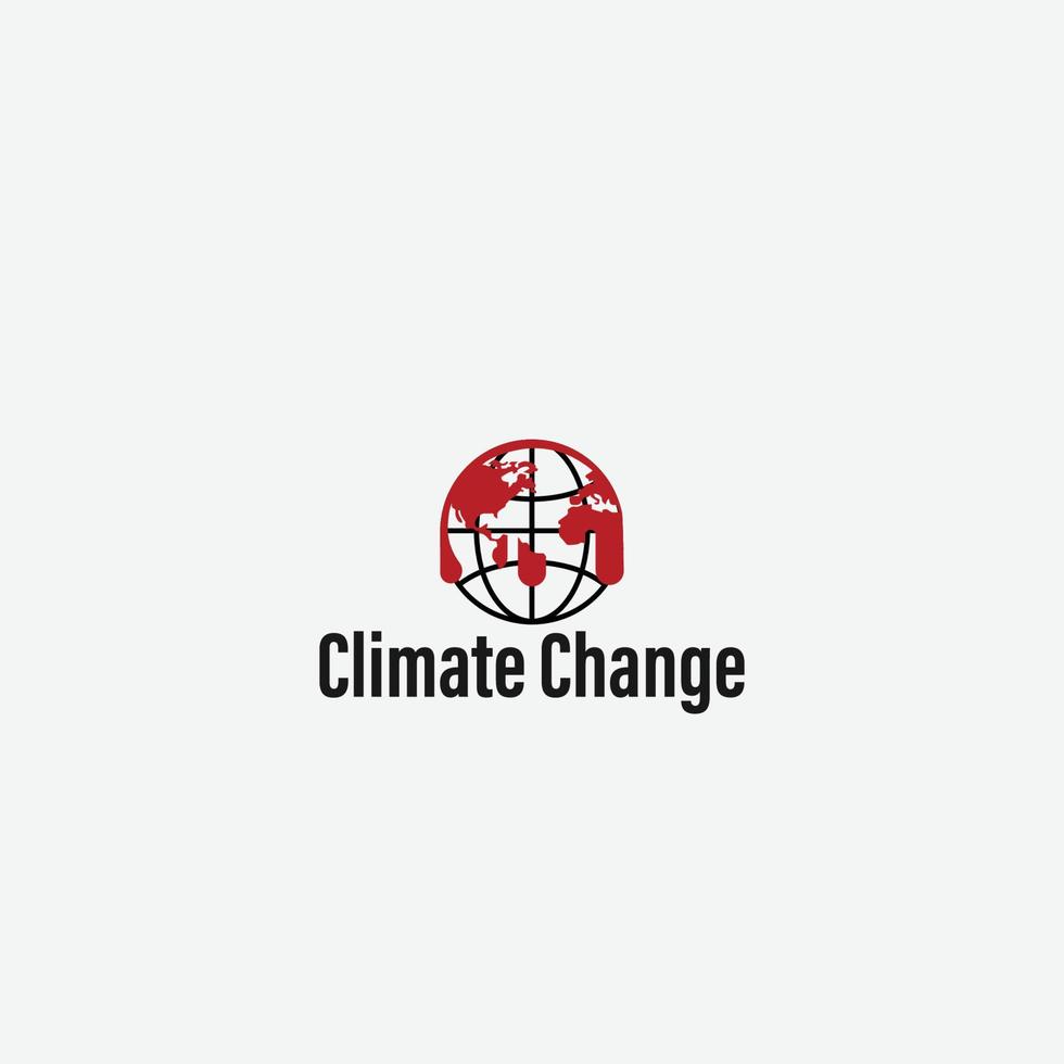 climat changement logo vecteur