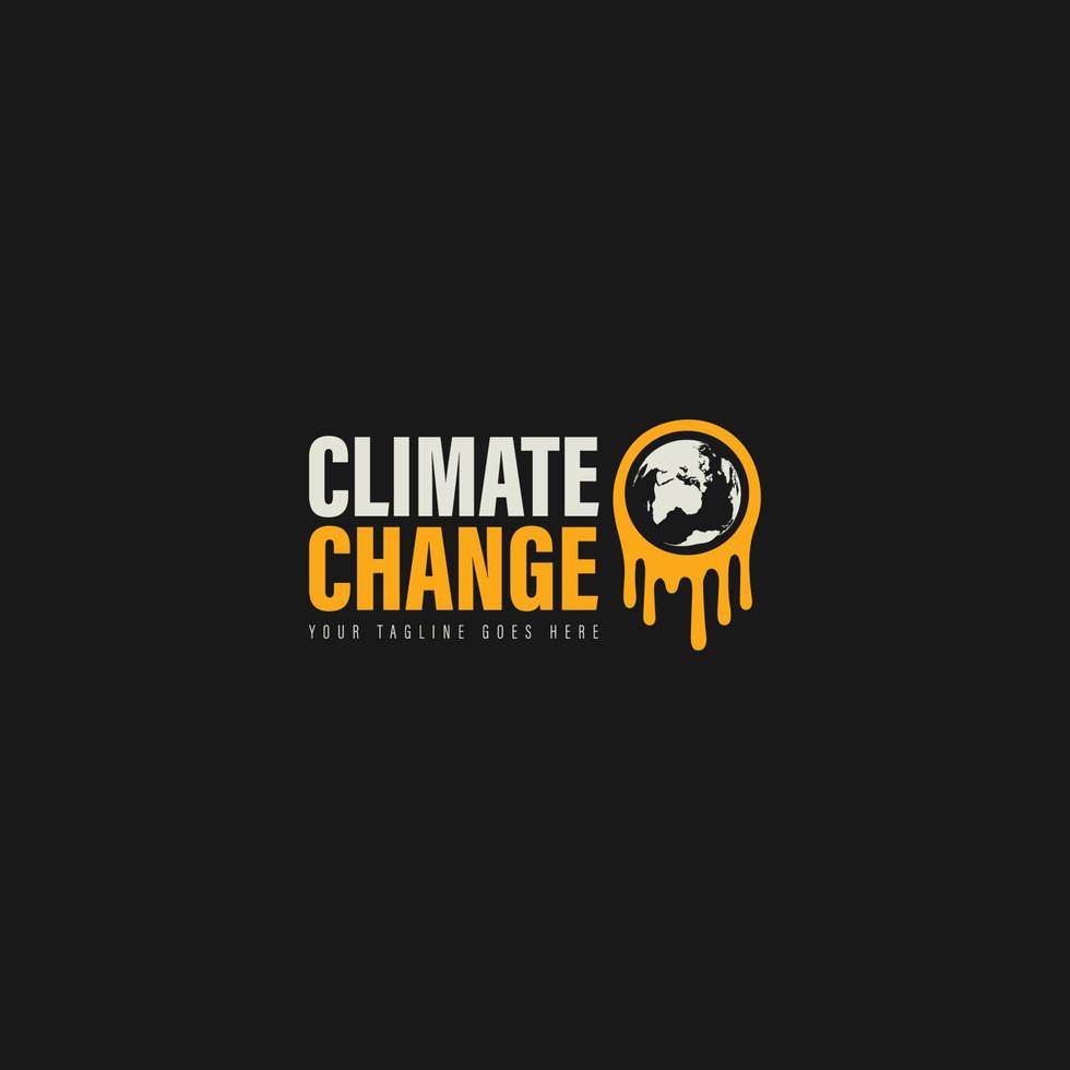 climat changement logo vecteur