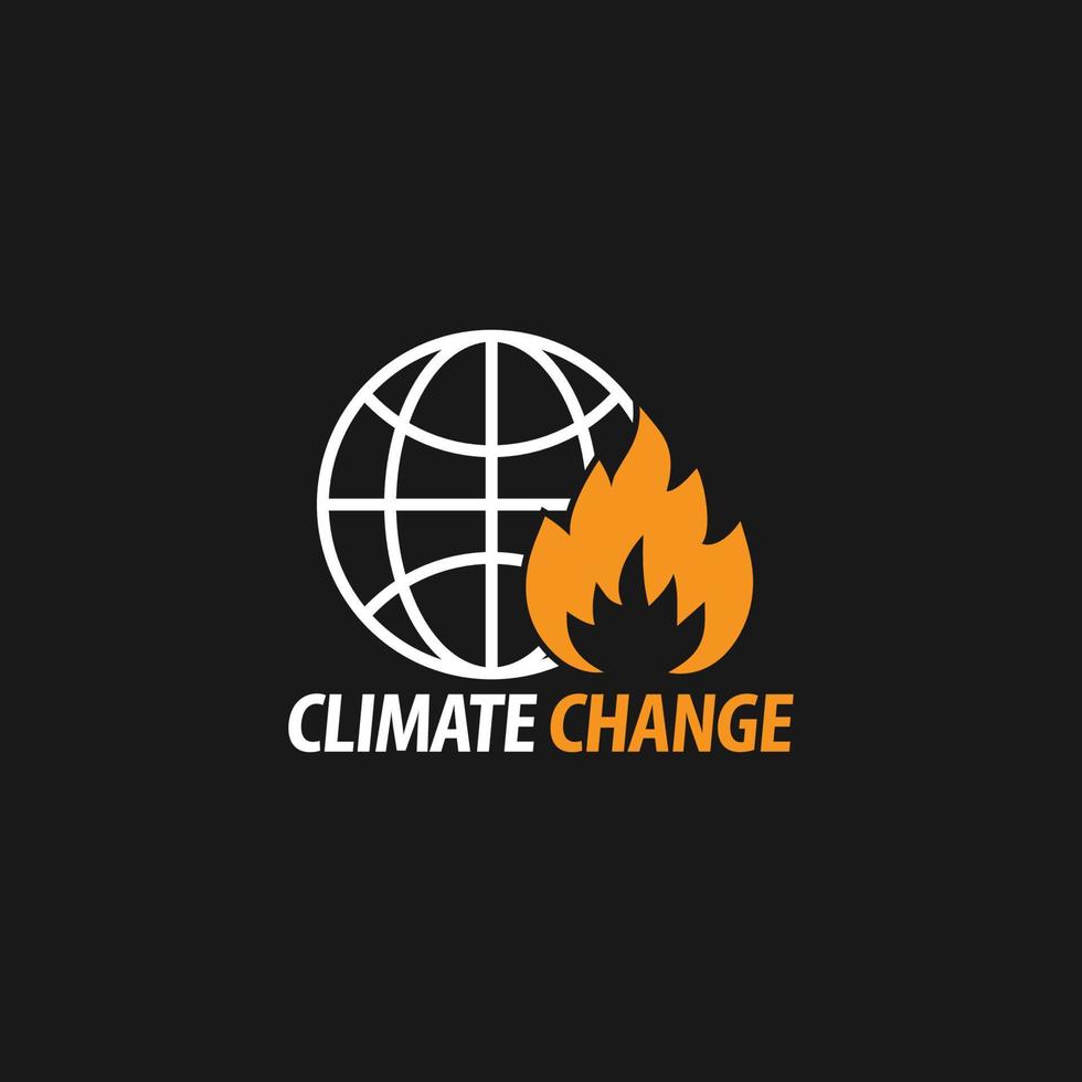 climat changement logo vecteur