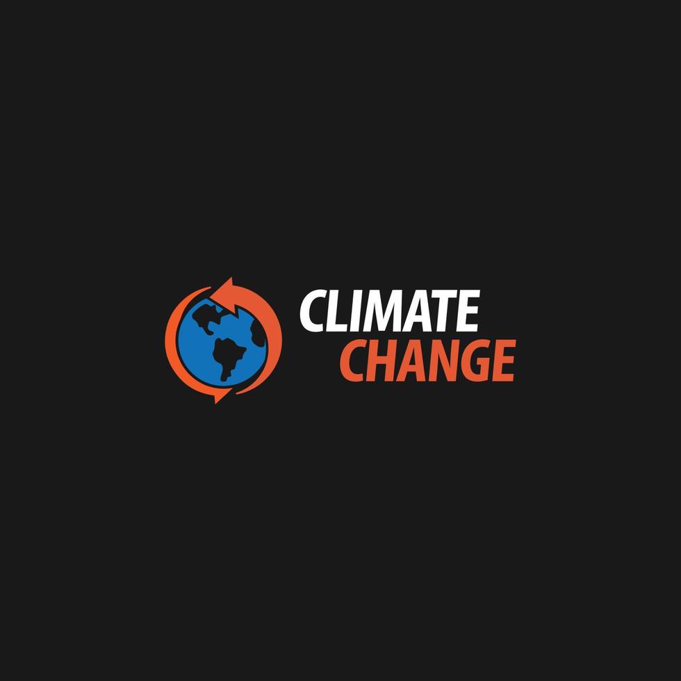 climat changement logo vecteur