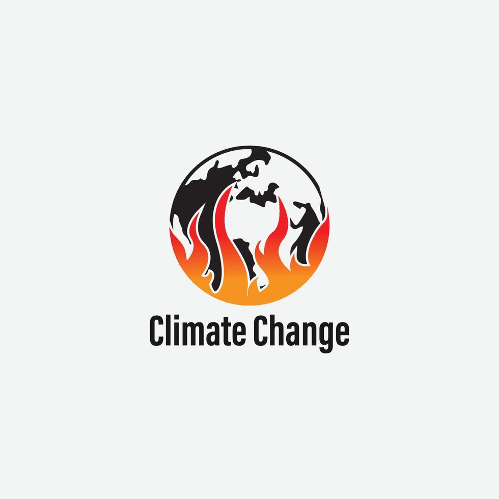 climat changement logo vecteur