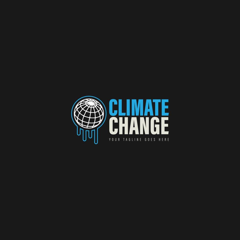 climat changement logo vecteur