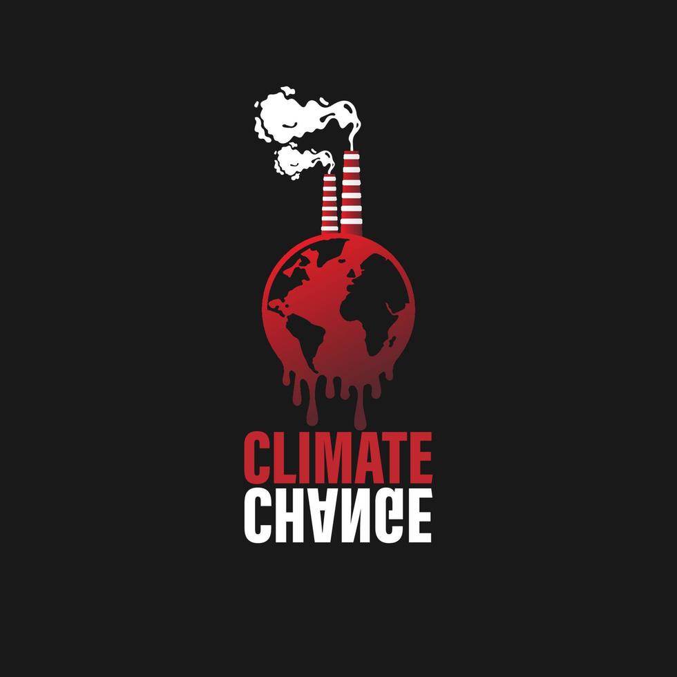 climat changement logo vecteur