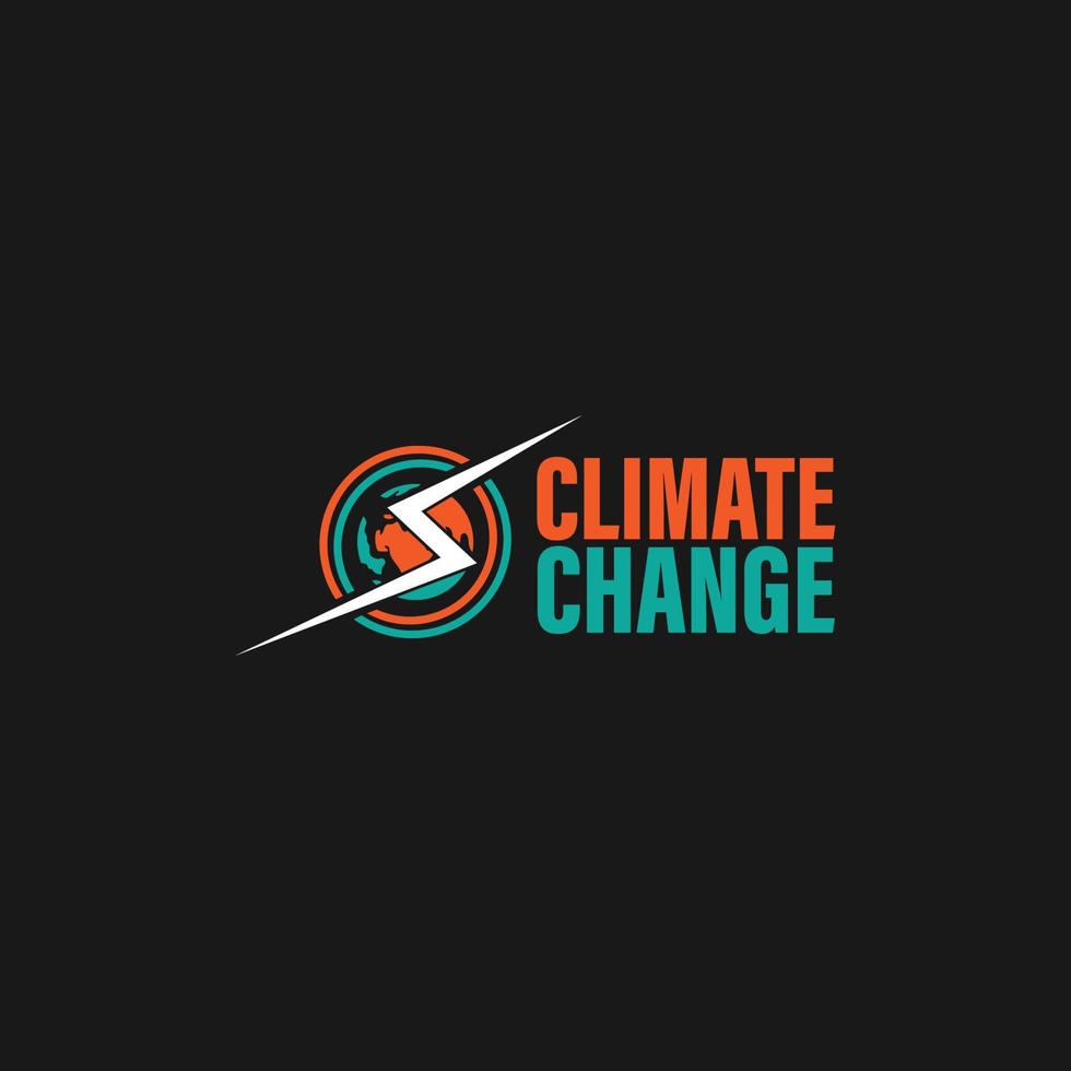 climat changement logo vecteur